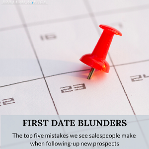 First Date Blunders
